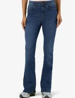 NMSALLIE HW FLARE JEAN VI021MB FWD NOOS - Utsvängda jeans