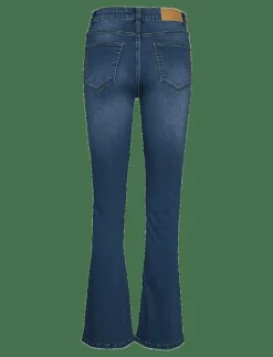 NMSALLIE HW FLARE JEAN VI021MB FWD NOOS - Utsvängda jeans