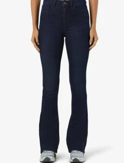 NMSALLIE HW FLARE JEAN VI241DB FWD NOOS - Utsvängda jeans