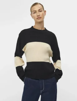 OBJBRIGHT L/S KNIT PULLOVER PB14 - Stickat