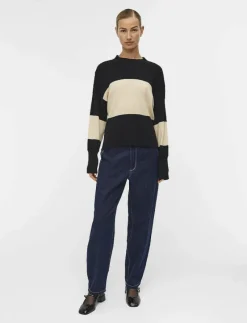 OBJBRIGHT L/S KNIT PULLOVER PB14 - Stickat