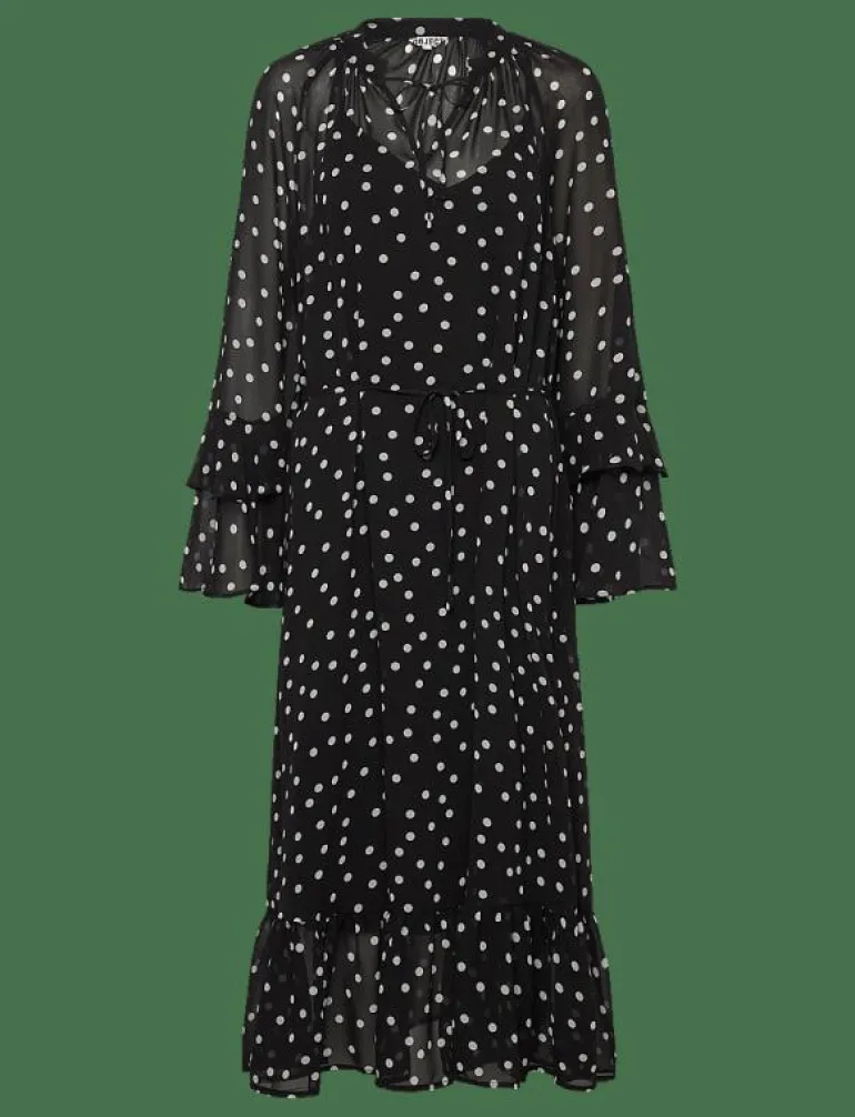 OBJGINA L/S RE LONG DRESS E WI 25 - Midiklänningar