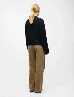 OBJSAGGIA L/S LO KNIT BOW CARDIGAN DIV - Koftor