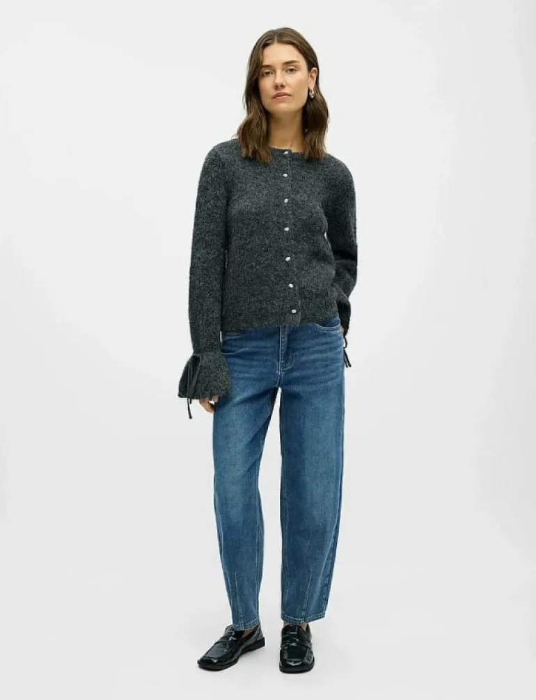 OBJSALIKA L/S RE KNIT CARDIGAN 142 - Koftor