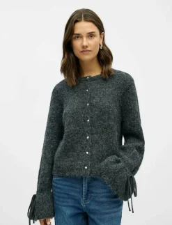 OBJSALIKA L/S RE KNIT CARDIGAN 142 - Koftor