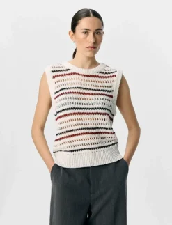 OBJZELIA S/L RE KNIT TOP 140 - Stickade västar