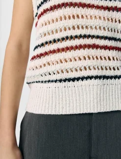 OBJZELIA S/L RE KNIT TOP 140 - Stickade västar