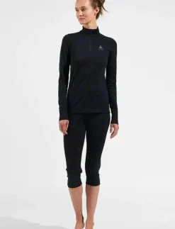 Odlo Merino 200 Bl Top Turtle Neck L/S Half Zip - Underställströjor