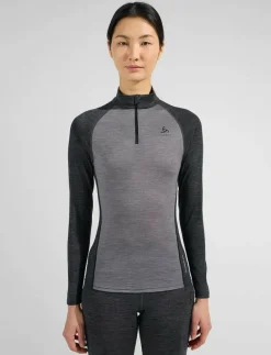 Odlo Natural Performance Pw 150 Bl Top Turtle Neck L/S Half Zip - Underställströjor