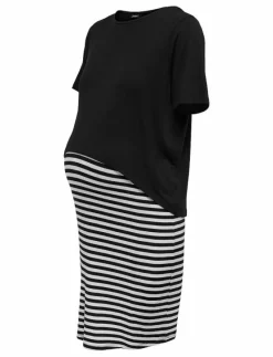 OLMOLINE S/S O-NECK NURSI DRESS JRS NOOS - Korta klänningar