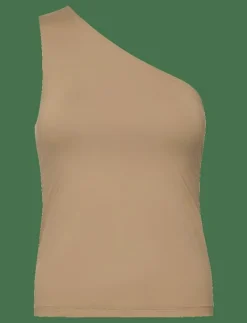 One Shoulder Bra Tank - Linnen