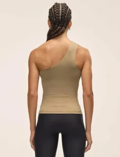 One Shoulder Bra Tank - Linnen