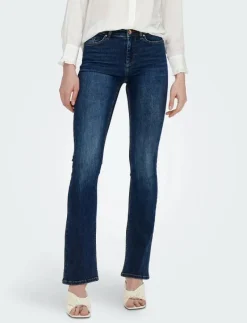 ONLBLUSH MID FLARED DNM TAI021 NOOS - Utsvängda jeans