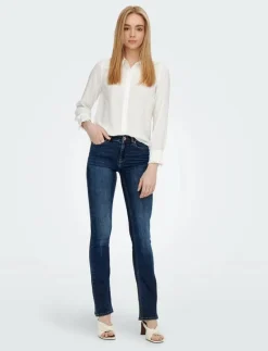 ONLBLUSH MID FLARED DNM TAI021 NOOS - Utsvängda jeans