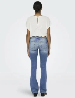 ONLBLUSH MID FLARED DNM TAI467 NOOS - Utsvängda jeans