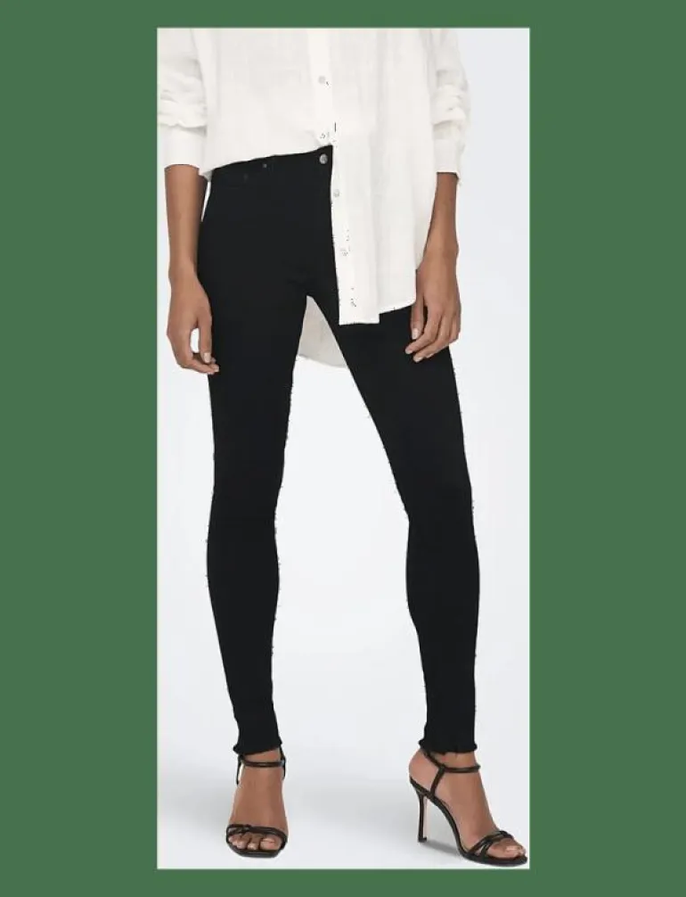 ONLBLUSH MID SK ANK RW DNM REA2343 NOOS - Skinny Jeans