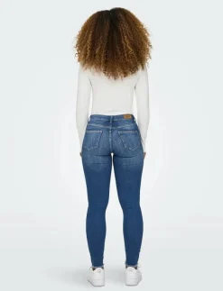 ONLBLUSH MID SK ANK RW DNM REA1319 NOOS - Skinny Jeans
