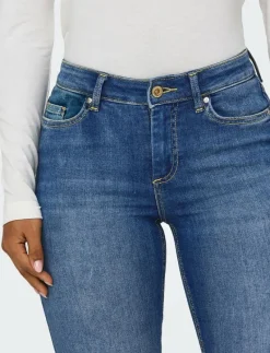 ONLBLUSH MID SK ANK RW DNM REA1319 NOOS - Skinny Jeans
