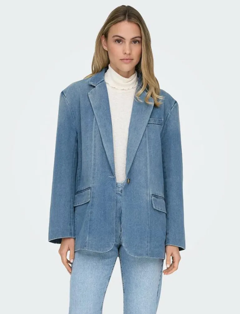 ONLCORY LS DNM BLAZER GUA - Enkelknäppta kavajer