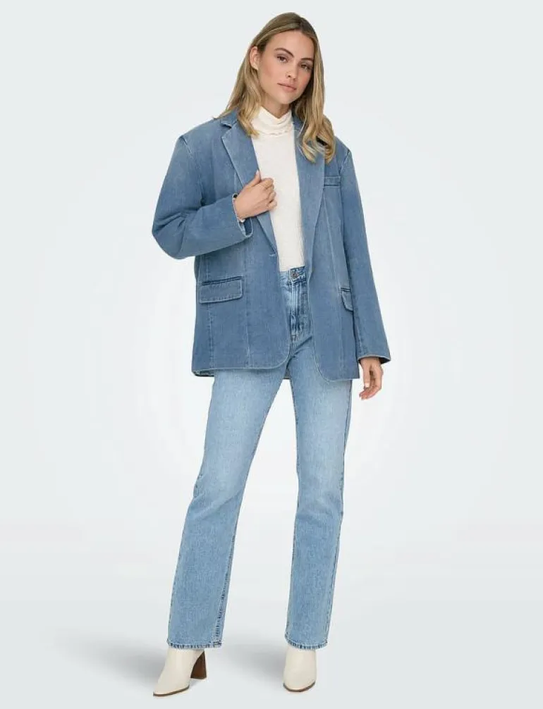 ONLCORY LS DNM BLAZER GUA - Enkelknäppta kavajer