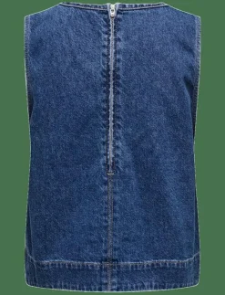 ONLDORSI S/L TOP DNM SIK - Jeansvästar