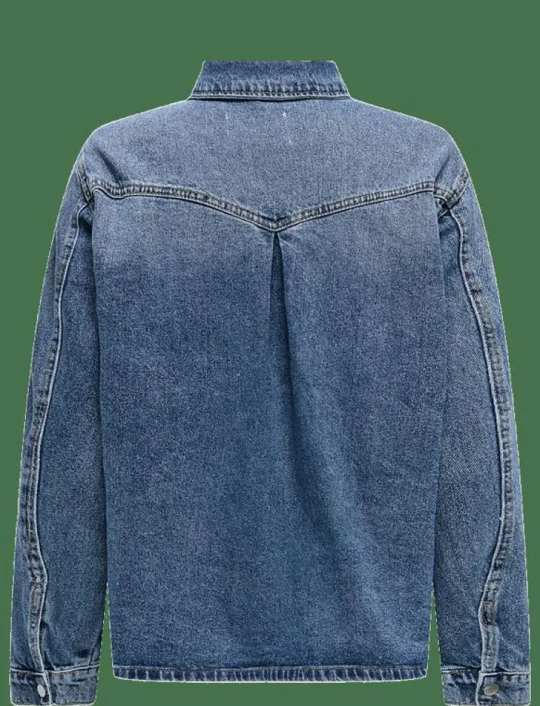 ONLELLA L/S POCKET SHIRT TAI519 DNM NOOS - Jeansskjortor