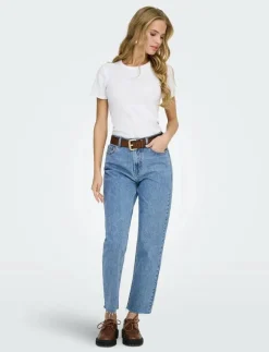 ONLEMILY HW ST RW CR AN MAE06 NOOS - Straight jeans