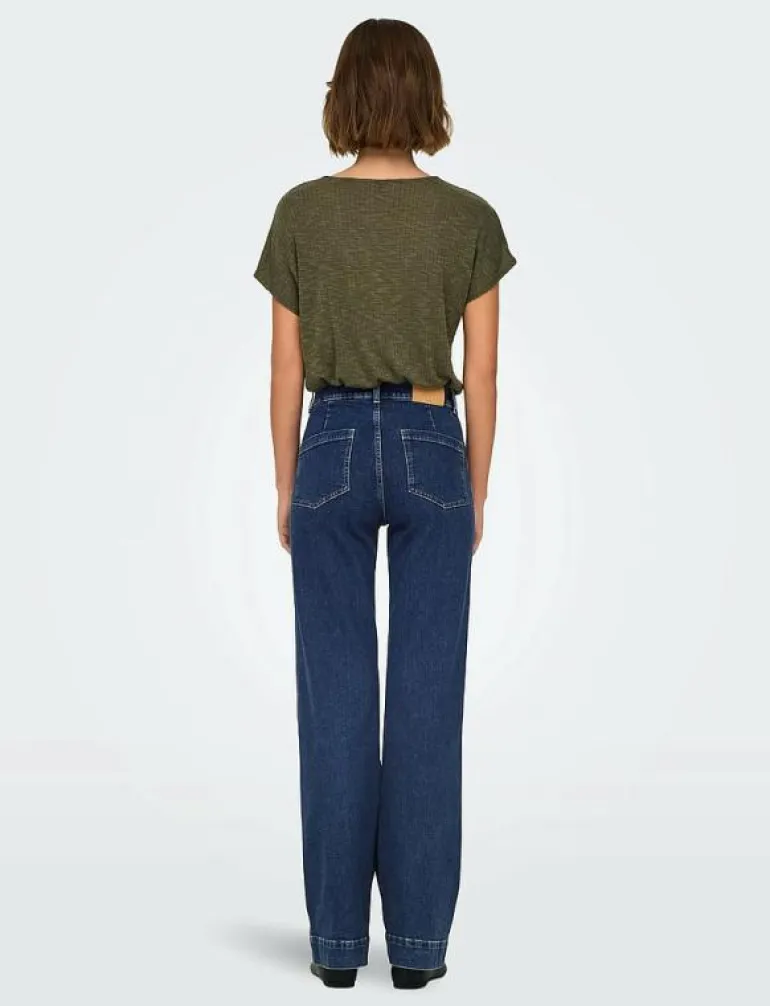 ONLJUICY HW WIDE POCKET DNM JEANS CRO - Vida byxor
