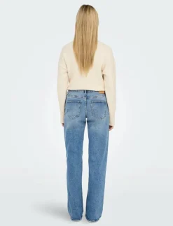 ONLJUICY LW WIDE LEG DNM REA365 NOOS - Vida byxor