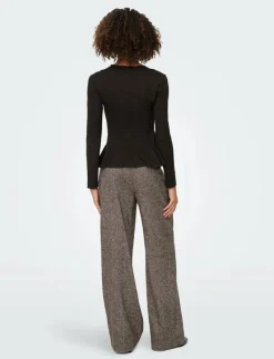 ONLKENYA L/S PEPLUM TOP JRS - Långärmade toppar