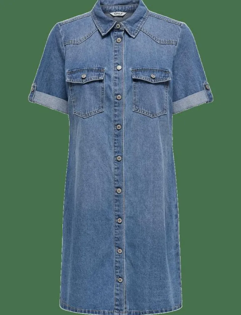 ONLLISA S/S DNM DRESS GUA NOOS - Korta klänningar