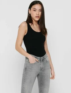 ONLLIVE LOVE S/L TANK TOP NOOS - Linnen