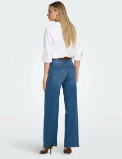 ONLMADISON BLUSH HW WIDE DNM DOT372 NOOS - Vida byxor