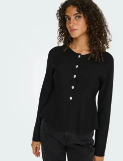 ONLMELLI LIFE LS ONECK BUT CARDI RP KNT - Koftor