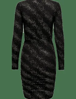 ONLNEW PELLA L/S WRAP FOIL DRESS JRS - Korta klänningar