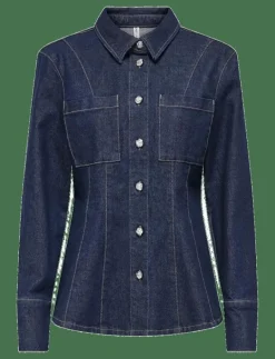 ONLROSIE L/S FITTED DNM JACKET GUA - Jeansjackor