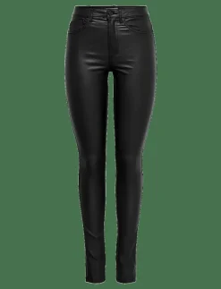 ONLROYAL LIFE HW SK ROCK COATED PIM NOOS - Skinnbyxor