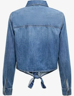 -ONLSEVIGNY LECEY LS KNOT DNM SHIRT AKM - Långärmade