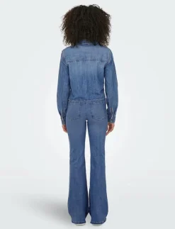 -ONLSEVIGNY LECEY LS KNOT DNM SHIRT AKM - Långärmade