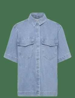 ONLSOPHIE OVERSIZE S/S DNM SHIRT - Jeansskjortor