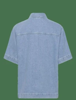 ONLSOPHIE OVERSIZE S/S DNM SHIRT - Jeansskjortor