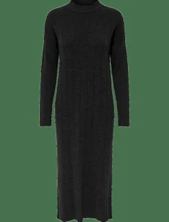ONLTESS LS HIGHNECK MIDI DRESS KNT - Midiklänningar