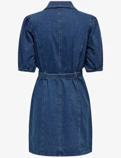 ONLVIBBE SS BELT DNM DRESS NOOS - Korta klänningar