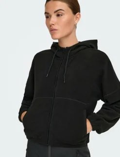 ONPFLEE HOOD FZ LS SHORT FLEECE TOP - Huvtröjor
