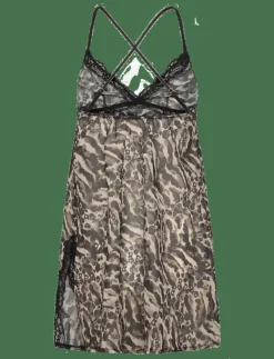 ORIGINS-PRINT DRESS - Nattlinnen