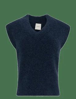 Oversized Boucle Vest - Stickade västar