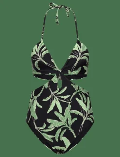 Palm Paradise Drawstring One Piece - Baddräkter