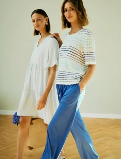 Pants from Freequent in a soft material. The pants have a simple silhouette with - Sweatpants