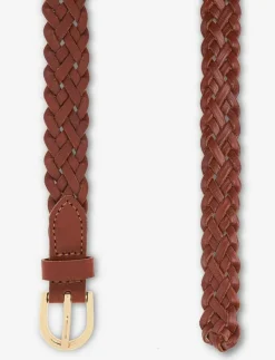 PCAVERY LEATHER BRAIDED SLIM BELT NOOS - Skärp