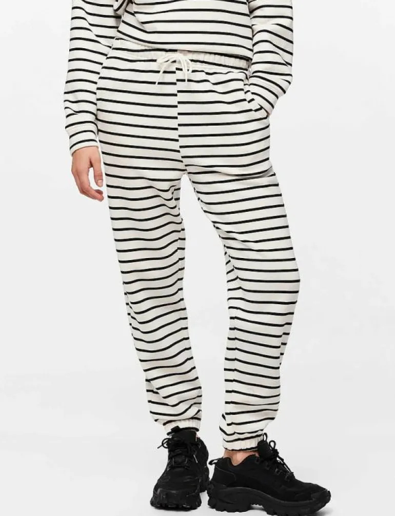 PCCHILLI HW SWEAT PANTS STRIPES NOOS BC - Nederdelar